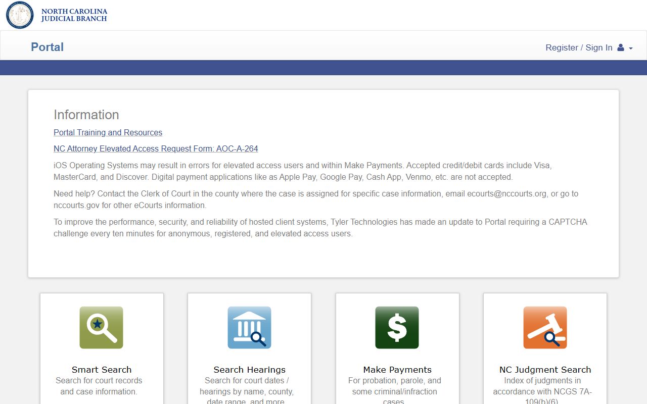Transylvania County court records after arrest eCourts Portal search